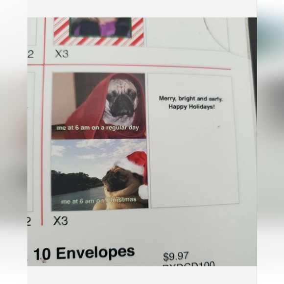 :* 2 new pks " What Do You Meme ?"  Greeting Cards & Envelopes Christmas funny - Picture 7 of 13